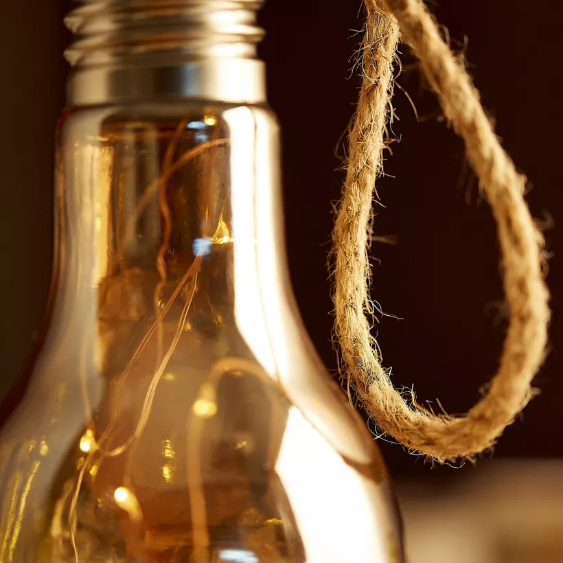 LED String Light Bulb - Battery Operated, Portable Decorative Lighting for Indoor & Outdoor Use