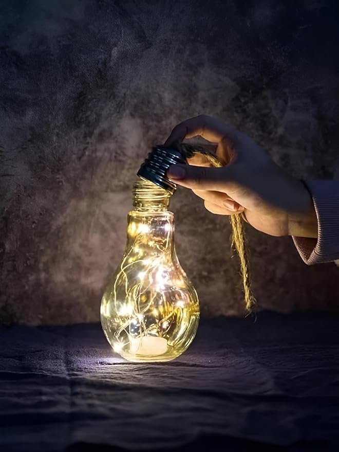 LED String Light Bulb - Battery Operated, Portable Decorative Lighting for Indoor & Outdoor Use