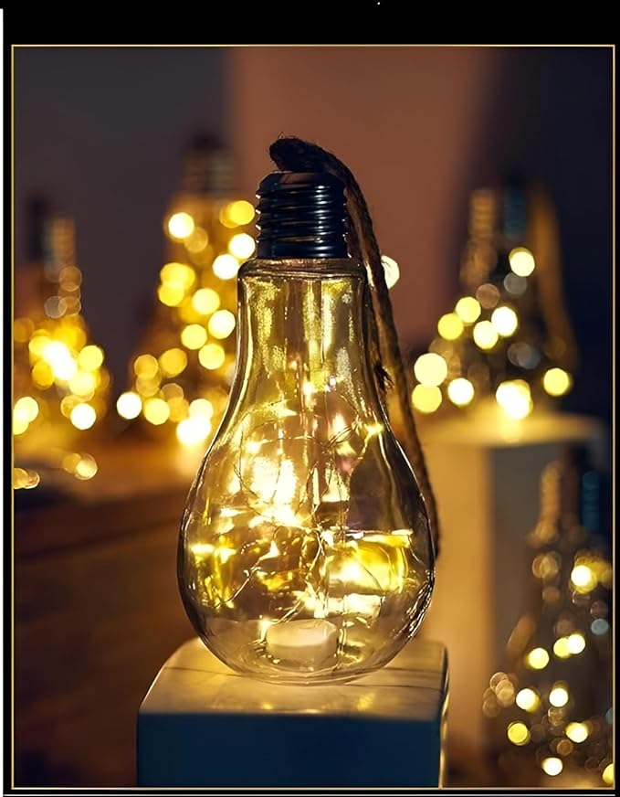 LED String Light Bulb - Battery Operated, Portable Decorative Lighting for Indoor & Outdoor Use