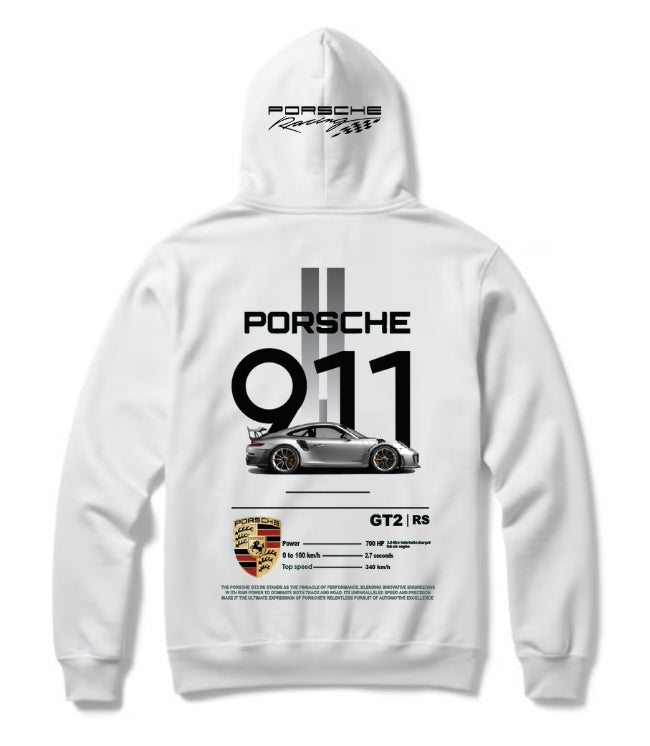 Porsche 911 GT2 RS Hoodie – German Supercar Graphic Pullover for Motorsport & Streetwear Fans