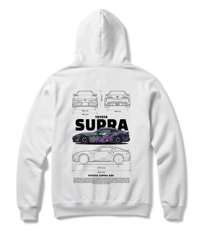 Toyota Supra A90 Hoodie – Modern JDM Legend Graphic Pullover for Drift & Street Racing Fans