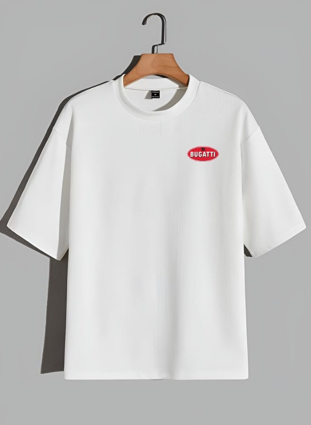 Bugatti Chiron Printed Oversized T-Shirt – Luxury Hypercar Graphic Tee for Supercar Enthusiasts