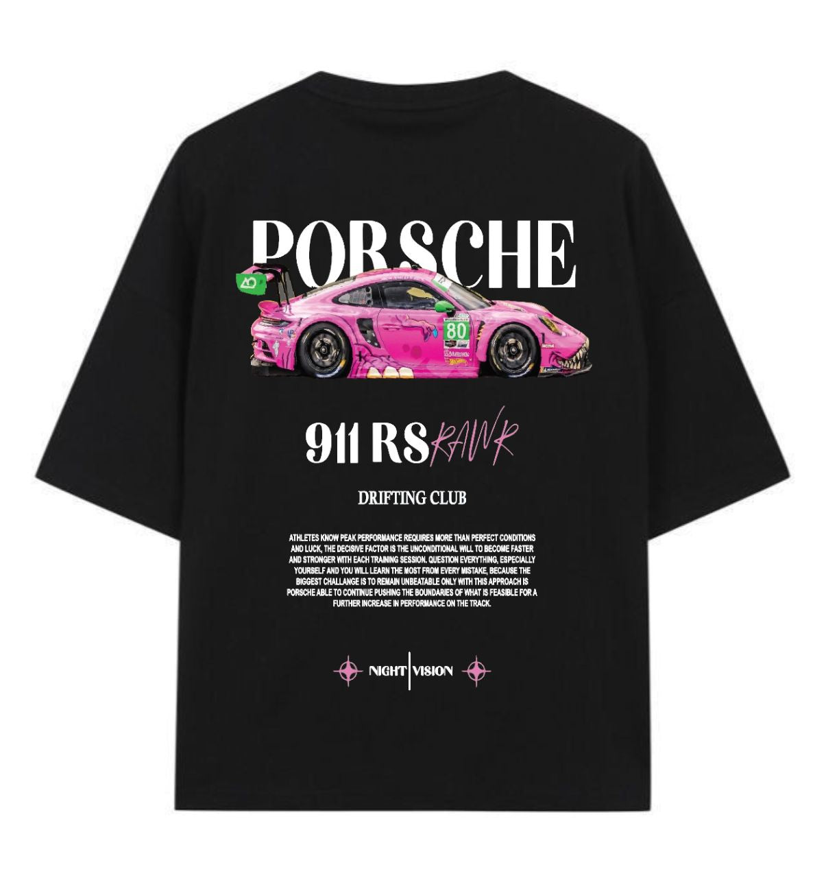 911 RS RAWR Drift T-Shirt – Street Racing-Inspired Car Tee for JDM & Tuner Fans