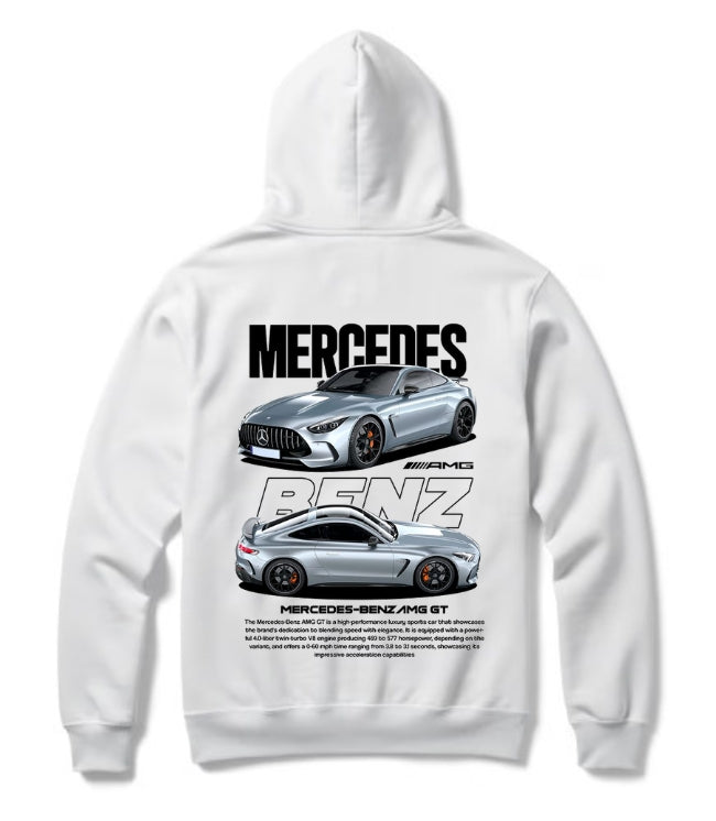Mercedes-Benz AMG GT Hoodie – Luxury Supercar Graphic Pullover for Motorsport & Streetwear Fans