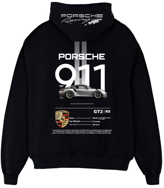 Porsche 911 GT2 RS Hoodie – German Supercar Graphic Pullover for Motorsport & Streetwear Fans