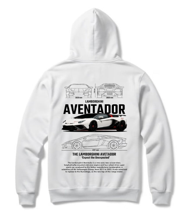 Lamborghini Aventador Hoodie – Luxury Supercar Graphic Streetwear Pullover