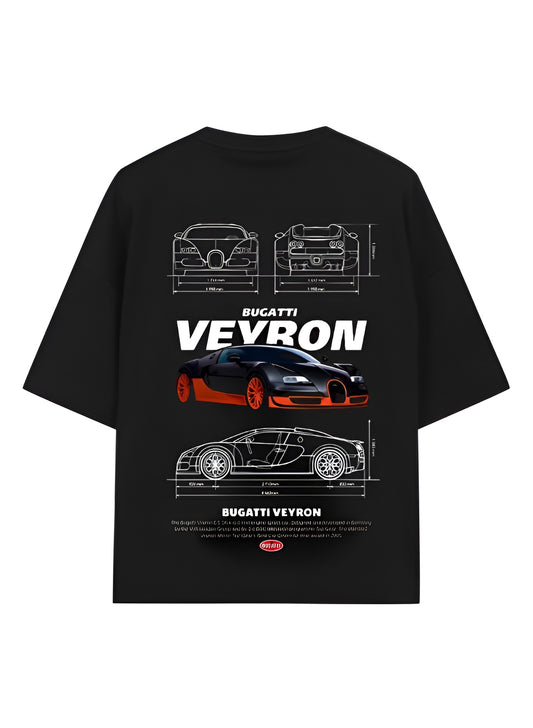 Bugatti Veyron Oversized T-Shirt – Luxury Performance Tee for High-Speed Car Enthusiasts