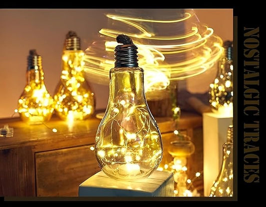 LED String Light Bulb - Battery Operated, Portable Decorative Lighting for Indoor & Outdoor Use