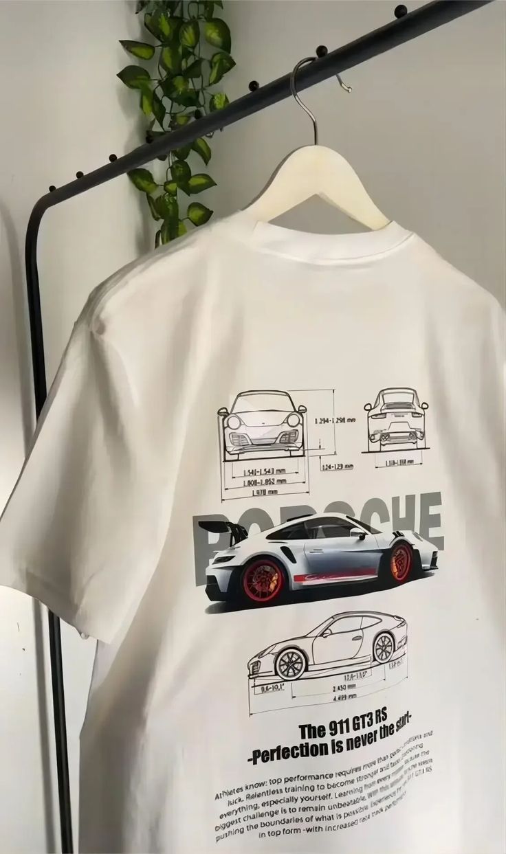 Porsche 911 GT3 Graphic Printed T-Shirt – Car Enthusiast Streetwear Tee