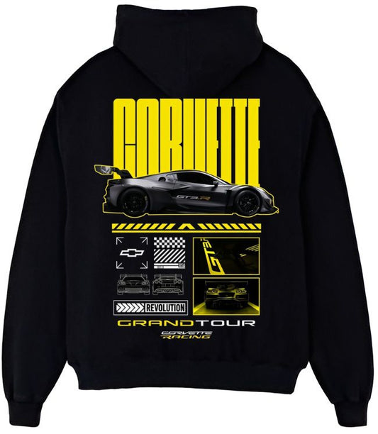 Corvette GT3 Hoodie – American Muscle Racing Car Graphic Pullover for Motorsport Fans