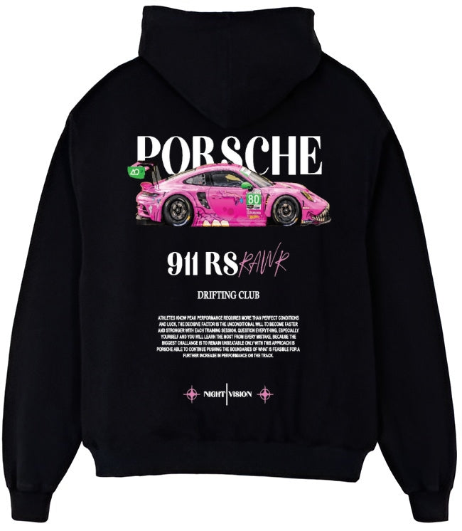 911 RS RAWR Supercar Hoodie – Street Racing Pullover for JDM & Tuner Fans