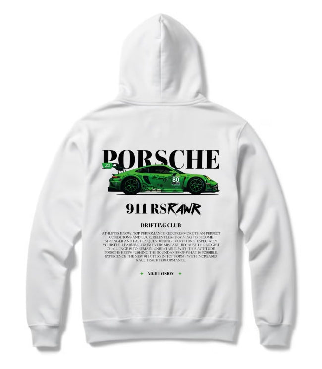 911 RS RAWR Supercar Hoodie – Street Racing Pullover for JDM & Tuner Fans