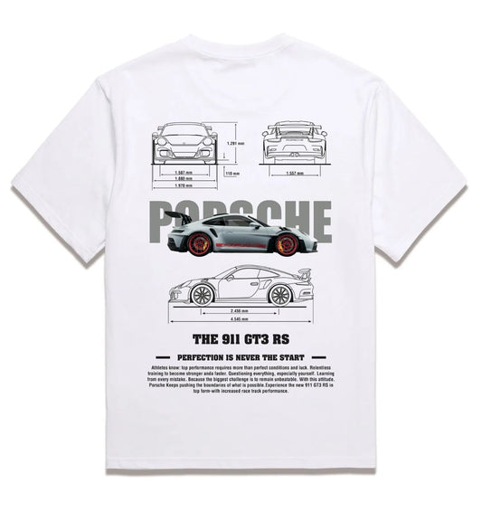 Porsche 911 GT3 Graphic Printed T-Shirt – Car Enthusiast Streetwear Tee
