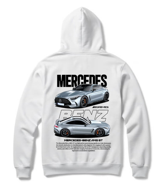 Mercedes-Benz AMG GT Hoodie – Luxury Supercar Graphic Pullover for Motorsport & Streetwear Fans