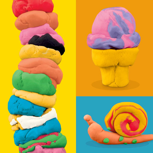 Play Dough 9 Pack Favorite Color Set – Assorted 2 & 4 oz Modeling Compound Cans