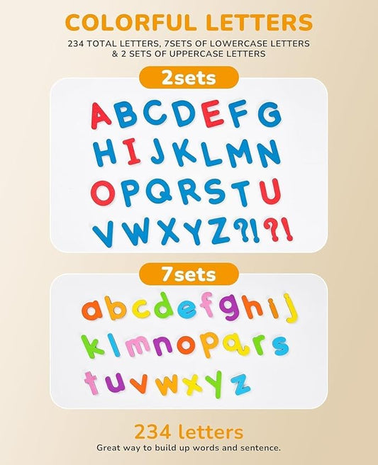 Classroom Magnetic Letters Kit – Colorful Foam Alphabet Letters